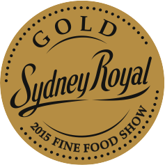 Sydney Royal Fine Food Awards Gold Medal 2015