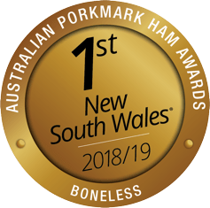 Australian Pork Artisan Ham Awards 1st Place NSW 2018-2019