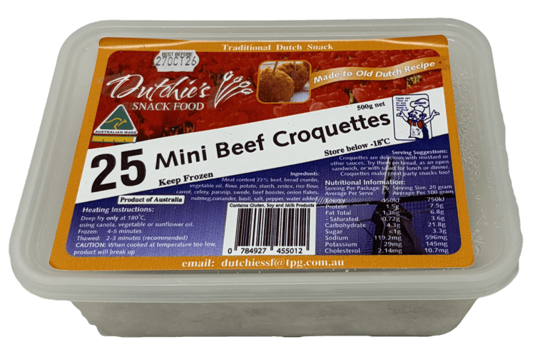 Mini Beef Croquettes 25pack/ 500g Product Image