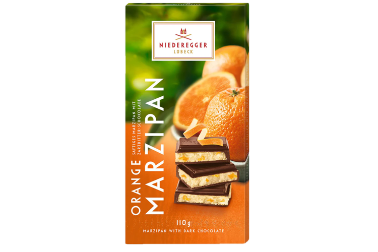 Orange Marzipan Chocolate Bar 110g Product Image